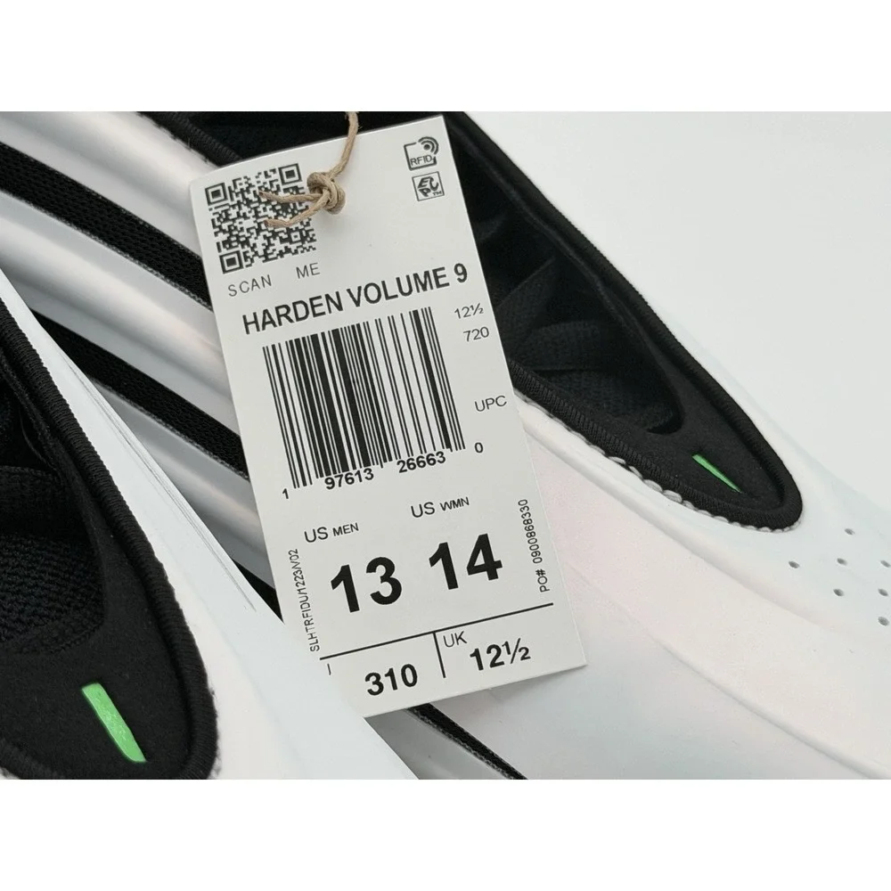 Size 13 - adidas Harden Vol. 9 Stormtrooper JR2504 Basketball Shoes